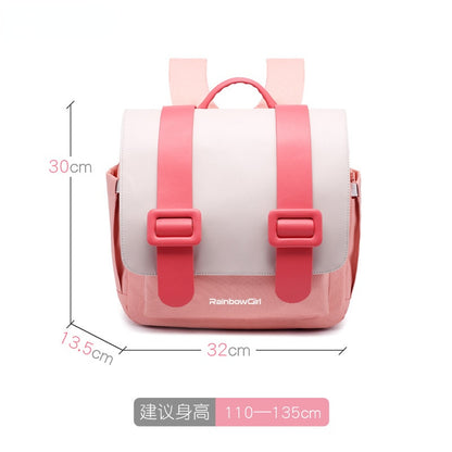 〖Primary Schoolbag〗 1-3-6 grades girls horizontal schoolbag primary school girls shoulder bag children's backpack