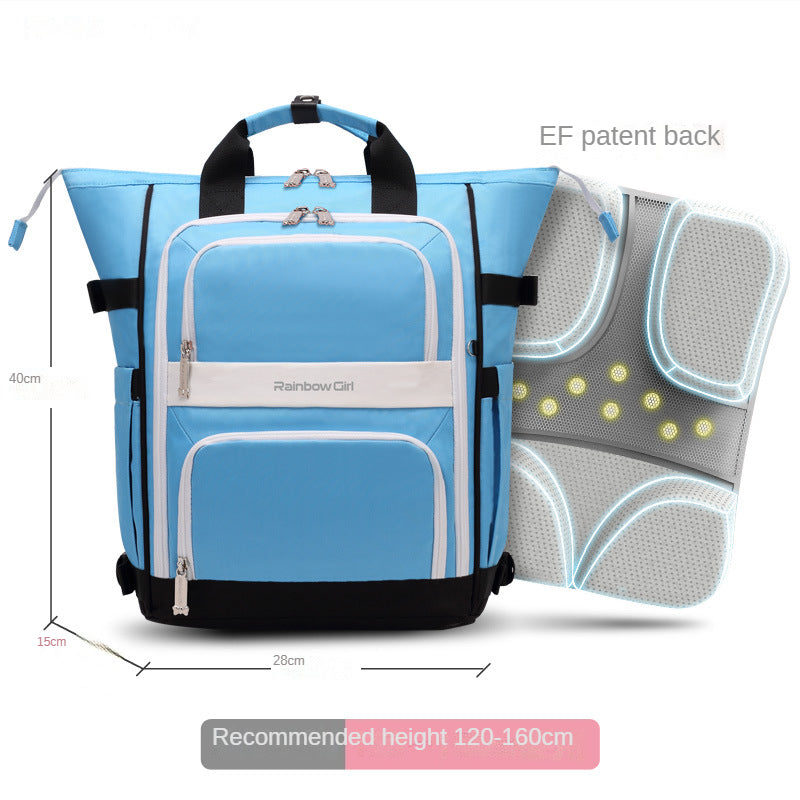 〖Primary Schoolbag〗 46th grade girl burden relief spine protection schoolbag primary school girl shoulder bag children's backpack