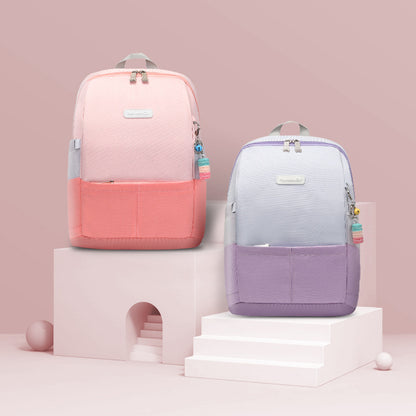 Hot〖Primary Schoolbag〗Grade 1-6 student girl backpack schoolbag pink purple