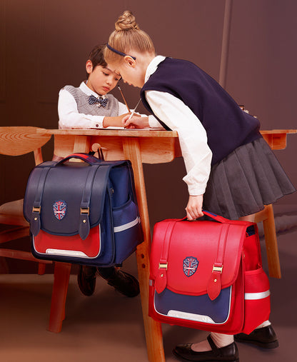 〖Primary Schoolbag〗 1-4 grades horizontal version students boys and girls shoulder bag for children and girls