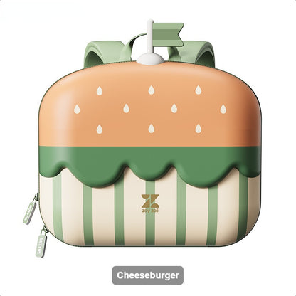 〖Kindergarten School Bags〗 2-6 years old baby boy girl child preschool backpack cream cake cheeseburger kindergarten