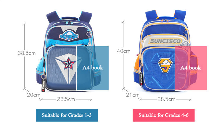 〖Primary Schoolbag〗 1-5 grades boys schoolbags backpacks to reduce the burden and protect the spine