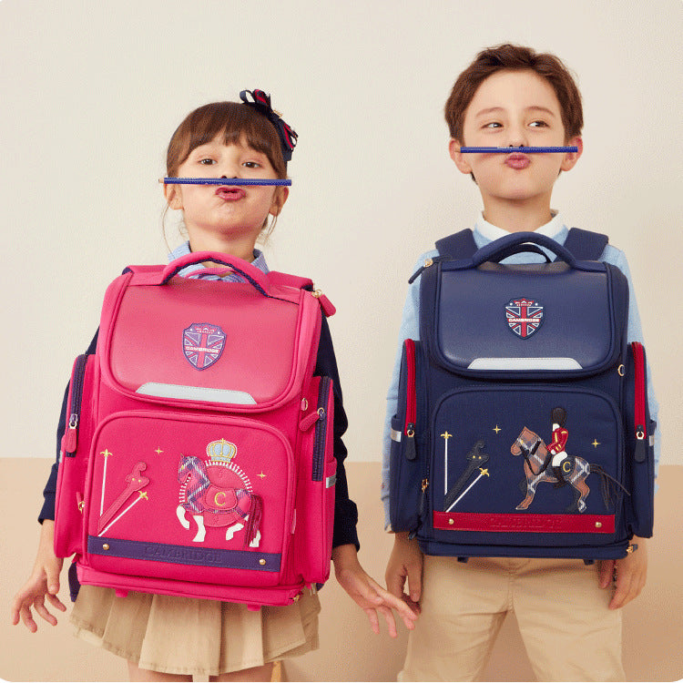 〖Primary Schoolbag〗 6-12 years old Grade 1-3-6 boy girl knight student children backpack schoolbag