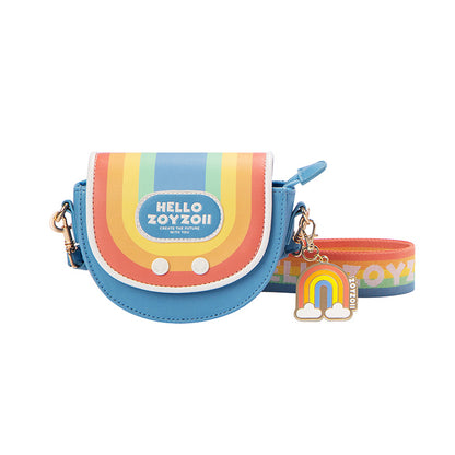 〖Kindergarten School Bags〗 3-6 years old boy and girl messenger one-piece bag cartoon coin purse bag