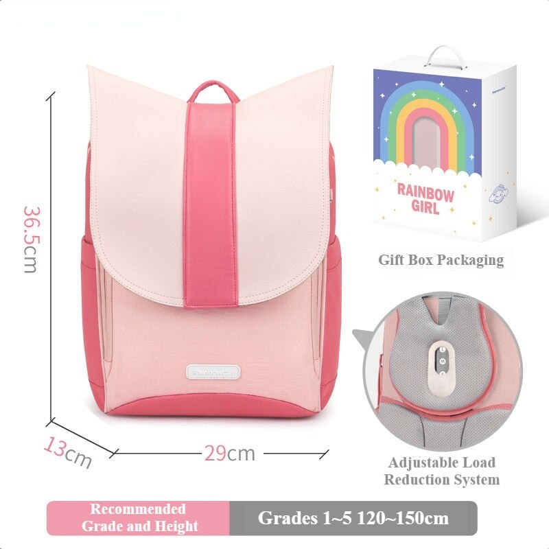 〖Primary Schoolbag〗 1-3-6 grades girls boys schoolbags backpacks to reduce the burden and protect the spine