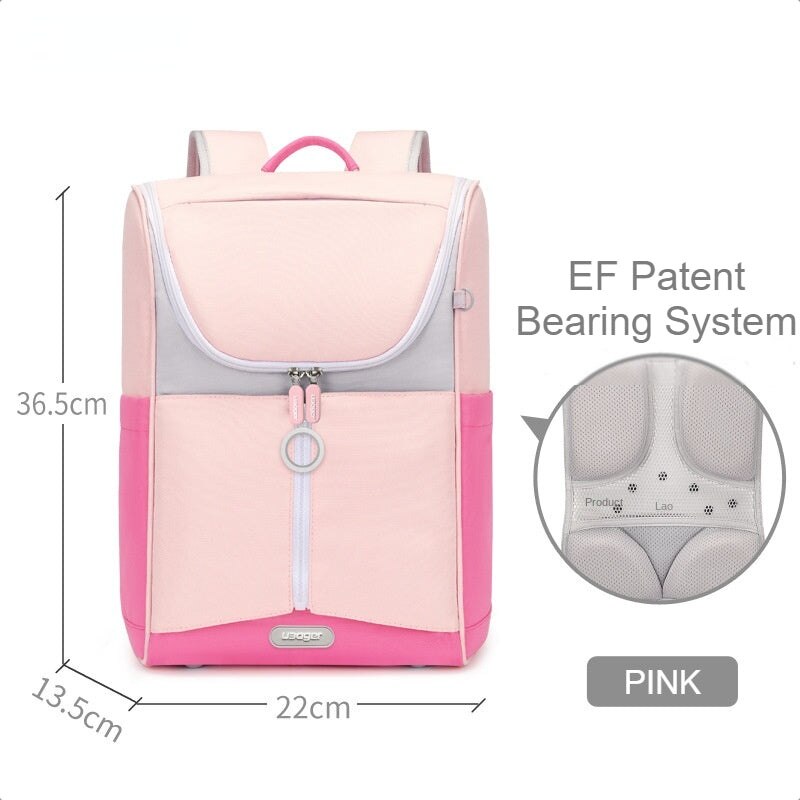 〖Primary Schoolbag〗 1-5 grades 6-12 years old boys and girls backpack large capacity spine protection