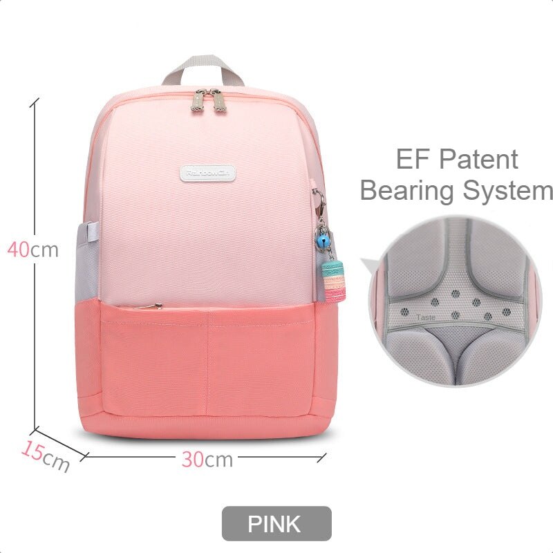 Hot〖Primary Schoolbag〗Grade 1-6 student girl backpack schoolbag pink purple