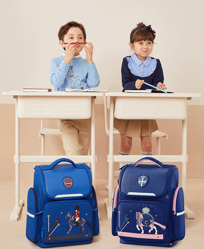 〖Primary Schoolbag〗 6-12 years old Grade 1-3-6 boy girl knight student children backpack schoolbag