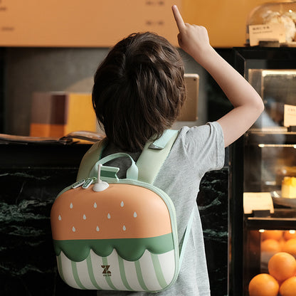 〖Kindergarten School Bags〗 2-6 years old baby boy girl child preschool backpack cream cake cheeseburger kindergarten