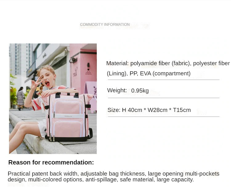 〖Primary Schoolbag〗 46th grade girl burden relief spine protection schoolbag primary school girl shoulder bag children's backpack