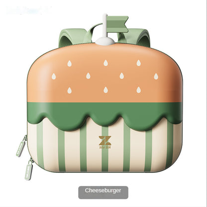 〖Kindergarten School Bags〗 2-6 years old baby boy girl child preschool backpack cream cake cheeseburger kindergarten