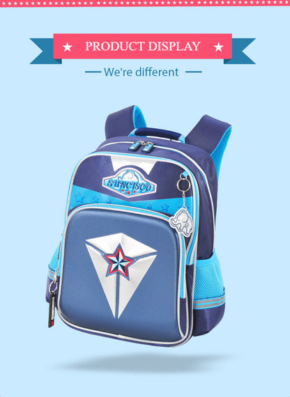 〖Primary Schoolbag〗 1-5 grades boys schoolbags backpacks to reduce the burden and protect the spine