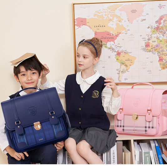 〖Primary Schoolbag〗 1-4 grades high-end girls boys schoolbags backpacks to reduce the burden and protect the spine